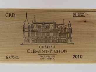 Vente aux enchères 6 BOUTEILLES CHÂTEAU CLEMENT PICHON CB HAUT MEDOC - 2010 - CBO