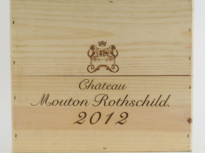 3 BOUTEILLES CHÂTEAU MOUTON ROTHSCHILD 1er GCC PAUILLAC - 2012 - CBO