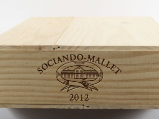 Vente aux enchères 6 BOUTEILLES SOCIANDO MALLET HAUT MEDOC - 2012 - CBO