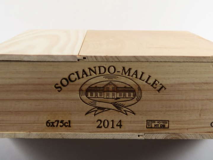 6 BOUTEILLES SOCIANDO MALLET HAUT MEDOC - 2014 - CBO