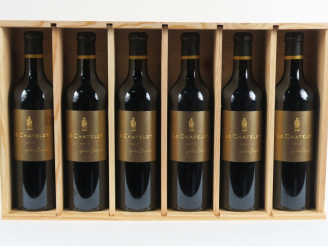 Vente aux enchères 6 BOUTEILLES CHÂTEAU LE CHATELET 'GOLD' GC ST EMILION - 2014 - CBO