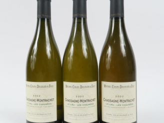 Vente aux enchères 3 BOUTEILLES CHASSAGNE MONTRACHET 1er CRU 'LES CHAUMÉES' MICHEL COLIN 