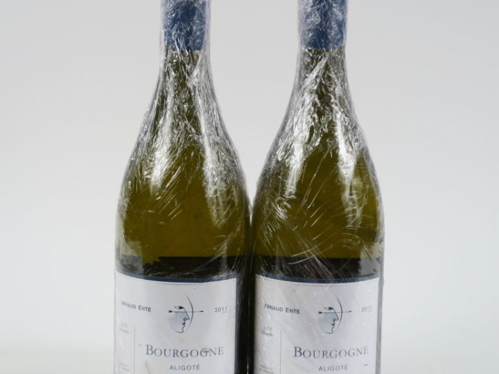 2 BOUTEILLES BOURGOGNE ALIGOTÉ DOMAINE ARNAUD ENTE - 2011