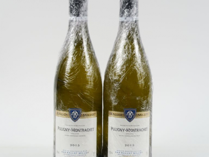2 BOUTEILLES PULIGNY MONTRACHET BALLOT MILLOT - 2015