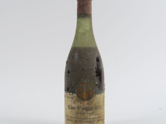 Vente aux enchères 1 BOUTEILLE CLOS VOUGEOT TASTEVINAGE ROBERT MATHIS - 1957 - 6 CM