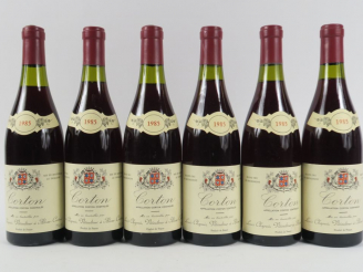 Vente aux enchères 6  BOUTEILLES CORTON GC DOMAINE LOUIS CHAPUIS - 1985