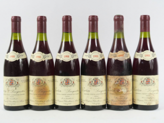 Vente aux enchères 6 BOUTEILLES CORTON LANGUETTES DOMAINE MAURICE CHAPUIS - 1988 - 2 ELA