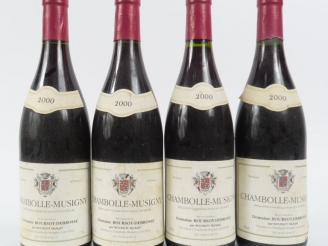 Vente aux enchères 4 BOUTEILLES CHAMBOLLE MUSIGNY BOURSOT DEBROSSE - 2000
