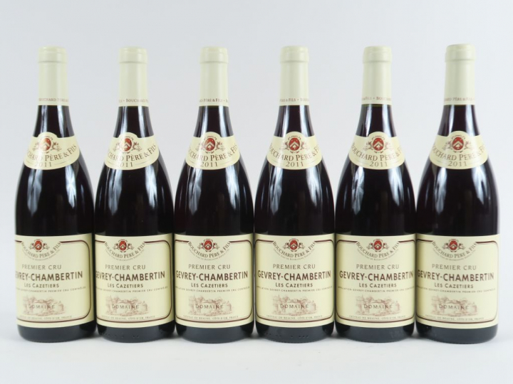 6 BOUTEILLES GEVREY CHAMBERTIN 1er CRU 'LES CAZETIERS' BOUCHARD PÈRE  