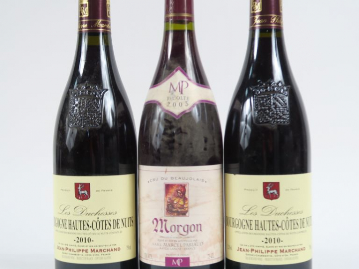 3 BOUTEILLES : 2 HAUTES CÔTES DE NUITS 'LES DUCHESSES' J.P. MARCHAND 2