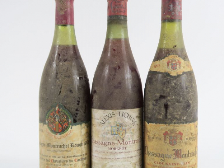 3 BOUTEILLES CHASSAGNE MONTRACHET : 1 'CLOS ST JEAN' BACHELET RAMONET 