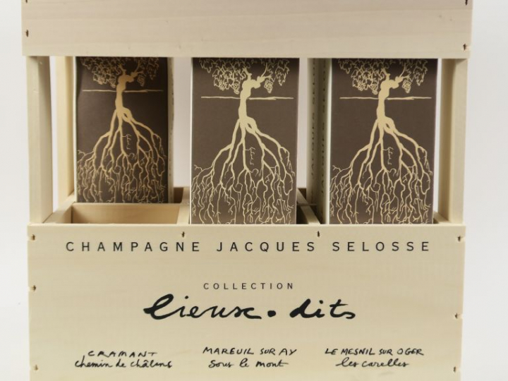 5 BOUTEILLES CHAMPAGNE JACQUES SELOSSE 'COLLECTION LIEUX DITS' : 1 CRA