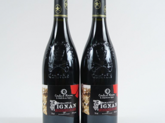 Vente aux enchères 2 BOUTEILLES CHÂTEAUNEUF DU PAPE DOMAINE DE PIGNAN - 2007
