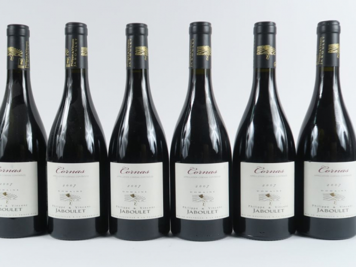 6 BOUTEILLES CORNAS PHILIPPE   VINCENT JABOULET - 2007