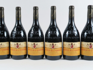 Vente aux enchères 6 BOUTEILLES CHATEAUNEUF DU PAPE CHÂTEAU LA GARDINE - 2010