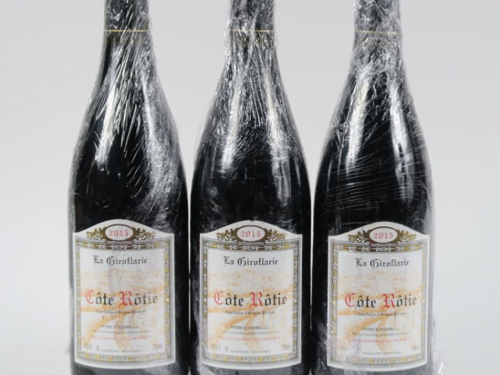 3 BOUTEILLES CÔTE ROTIE 'LA GIROFLARIE' PATRICK JASMIN - 2015