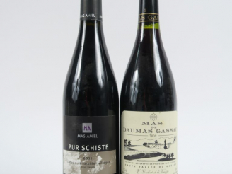 Vente aux enchères 2 BOUTEILLES : 1 MAS DE DAUMAS GASSAC 2009 - 1 PUR SCHISTE MAS AMIEL 2