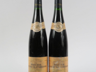 Vente aux enchères 2 BOUTEILLES PINOT NOIR COTE DU VAL ST GREGOIRE - 1998