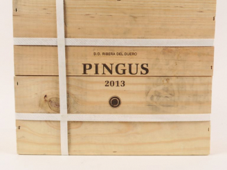 Vente aux enchères 3 BOUTEILLES PINGUS RIBERA DEL DUERO - 2013 - CBO