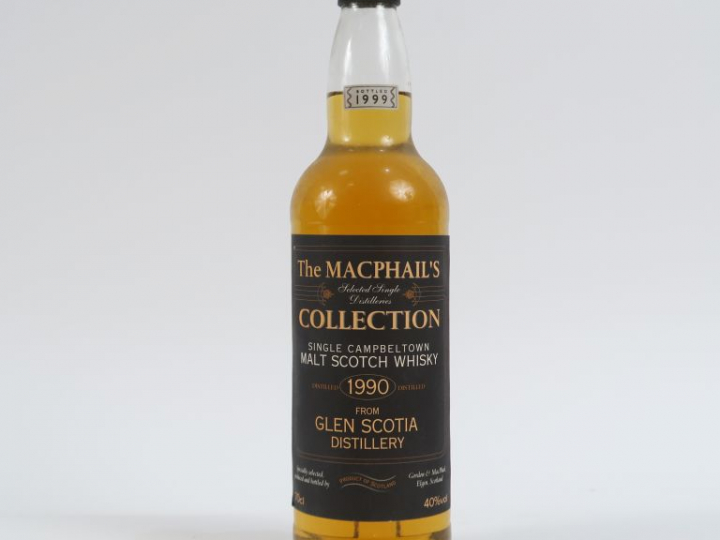 1 BOUTEILLE GLEN SCOTIA 'THE MACPHAIL'S COLLECTION' - 1990 - MISE : 19