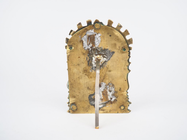 Baiser de paix Louis XIV en bronze représentant les Saintes femmes au 