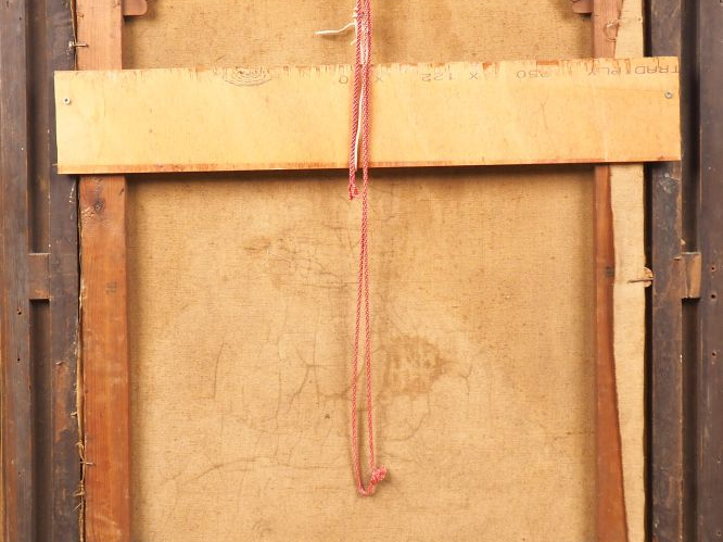 Ecole française XIXème "Portrait de jeune femme au collier de perles" 