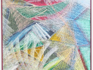 Vente aux enchères EVA ARLANDIS. "Engin, espatial". Dessin au crayon gras signé en bas à 