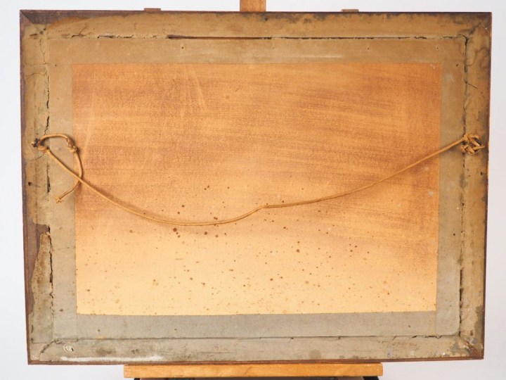 Johan-Barthold JONGKIND. "Effet de neige". Aquarelle, signée en bas à 