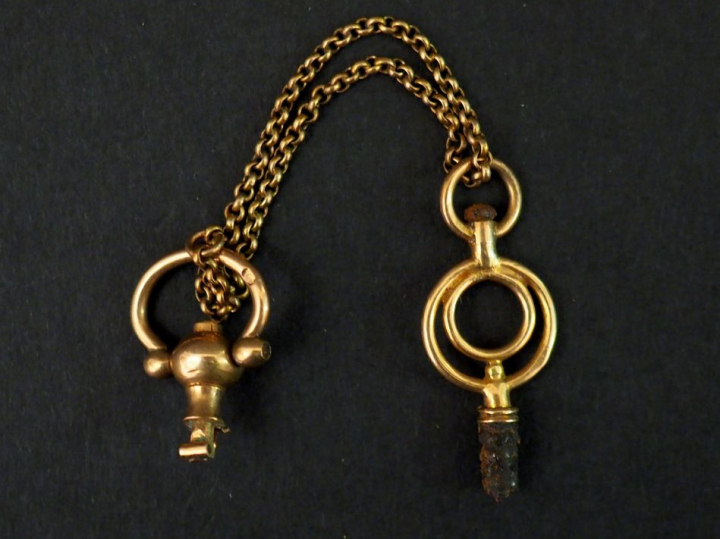 	Elément de giletière en or jaune. Poids tel. 3,60 g