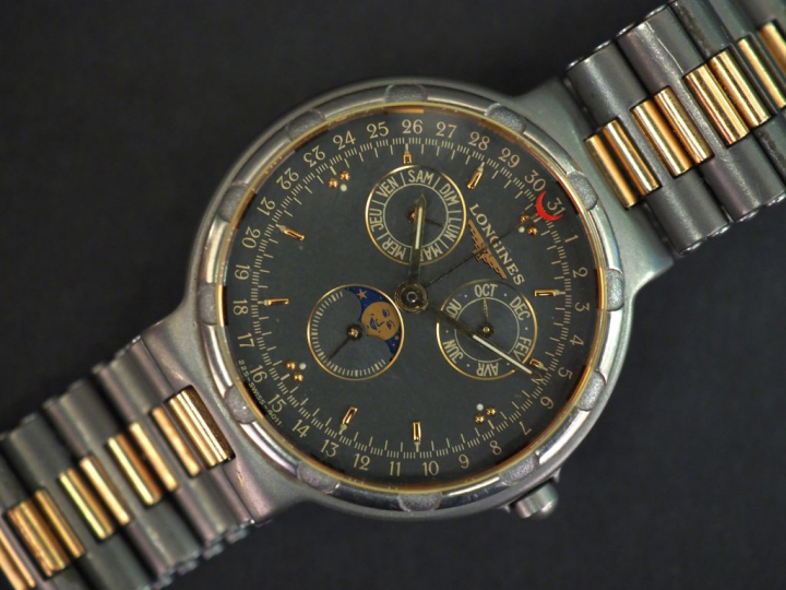 LONGINES, Conquest Titan Montre bracelet d’homme en métal. Cadran rond