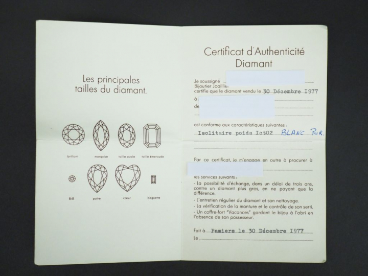 MELLERIO Bague marguerite en platine, sertie en son centre d’un diaman