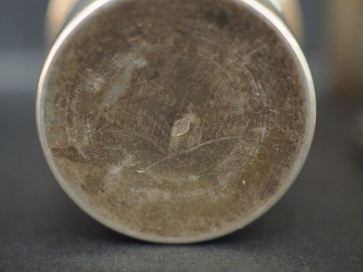 Suite de six verres à liqueur en argent, poinçon Minerve  MO : Roussel