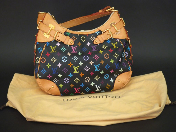 Louis VUITTON Sac porté épaule, modèle "Greta" en toile monogrammée po