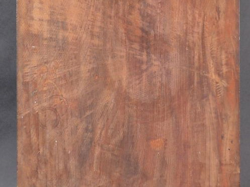 Panneau en bois naturel, laque, nacre et os en application figurant un