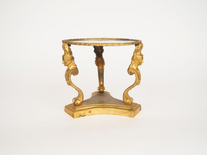 Présentoir ou centre de table XIXème de style Louis XIV en bronze doré