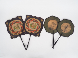 Vente aux enchères Deux paires d'écrans de chaleur Napoléon III.