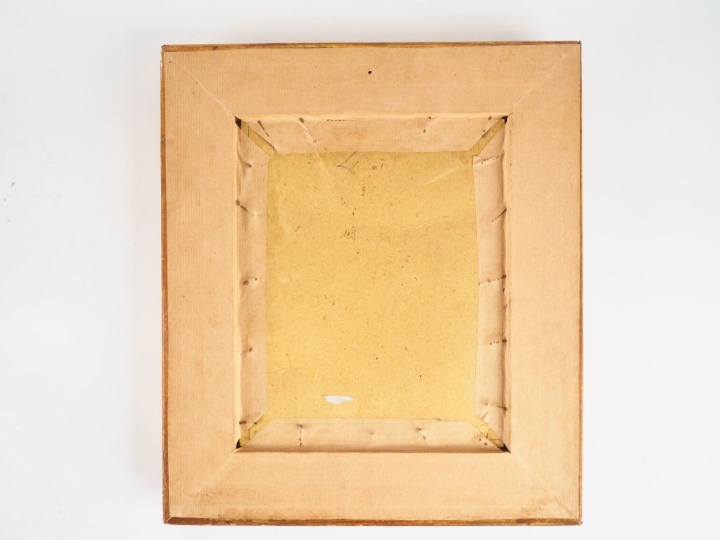 Ecole française XVIIIème.  "Vierge à l'enfant" Huile sur cuivre Dim. 2