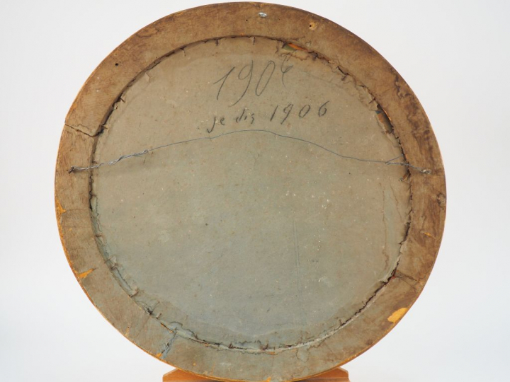 Benito BELLI. "Couple d'espagnols". Huile sur carton, signée et datée 