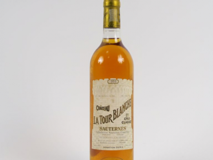 1 BOUTEILLE CHÂTEAU LA TOUR BLANCHE 1er CC SAUTERNES - 1986