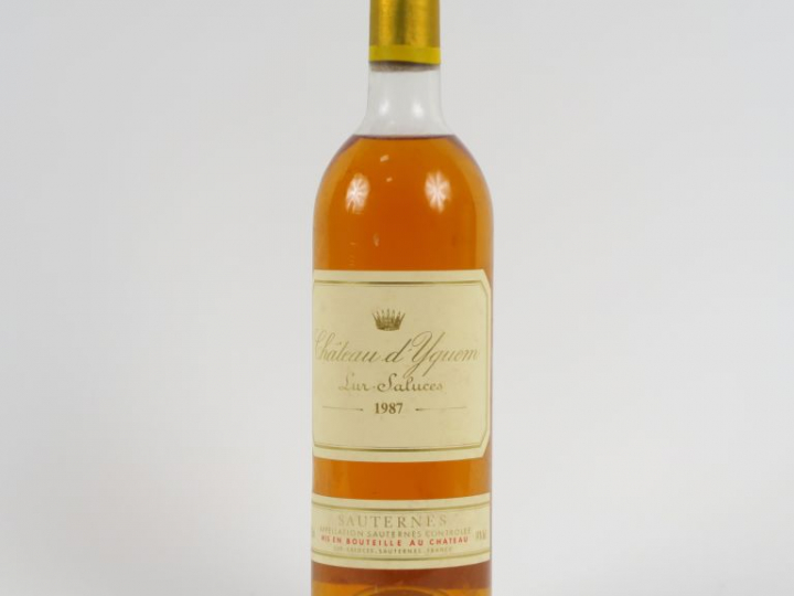 1 BOUTEILLE CHÂTEAU D'YQUEM 1er CCS SAUTERNES - 1987 - HEP