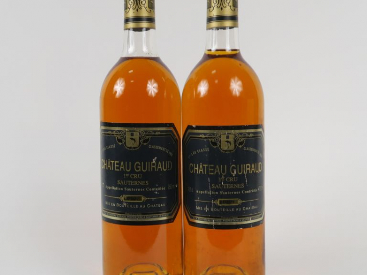 2 BOUTEILLES CHÂTEAU GUIRAUD 1er CC SAUTERNES - 1989 - BG