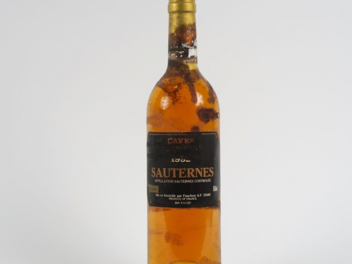 1 BOUTEILLE SAUTERNES CAVES FAUCHON - 1992 - BS