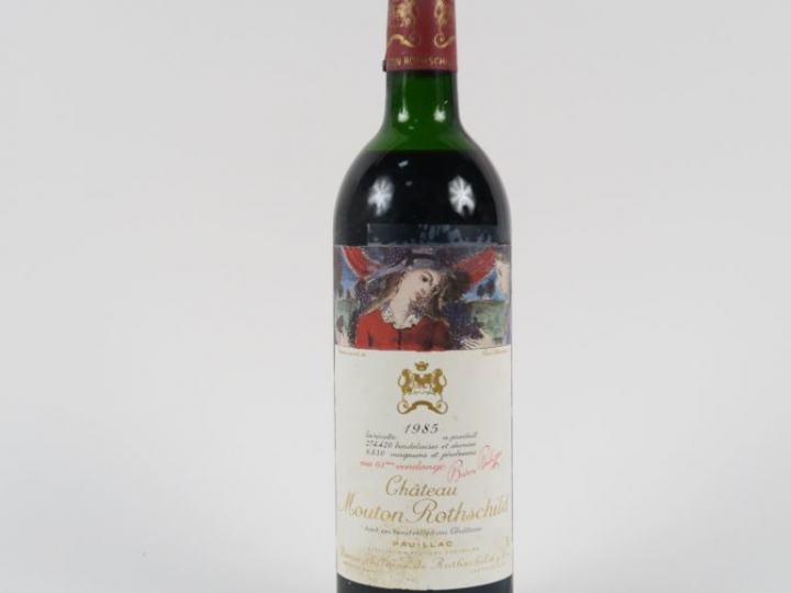 1 BOUTEILLE CHÂTEAU MOUTON ROTHSCILD 1er GCC PAUILLAC - 1985 - MEP/E S