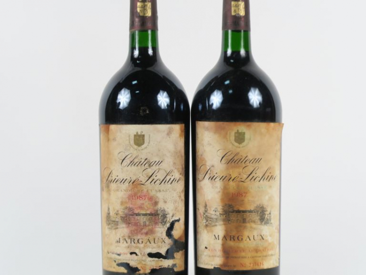 2 MAGNUMS CHÂTEAU PRIEURE LICHINE GCC MARGAUX - 1987 - 1 EA/EF