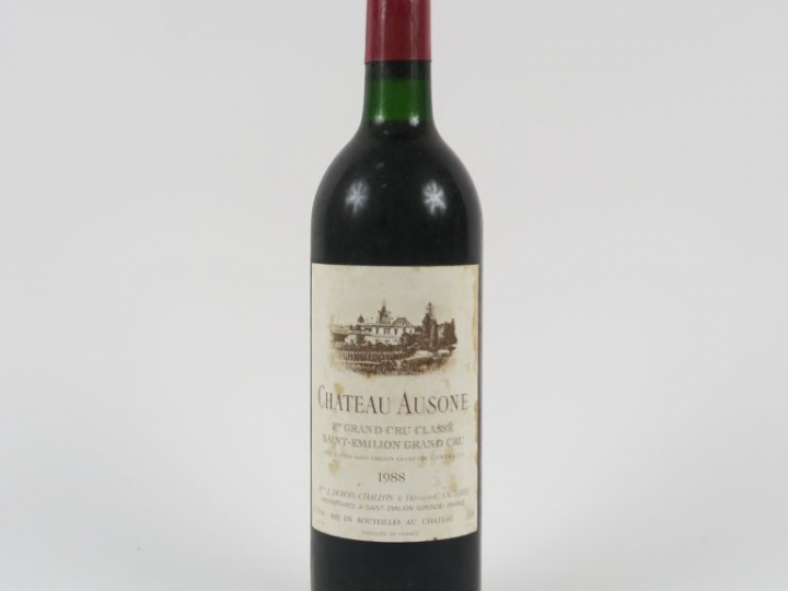1 BOUTEILLE CHÂTEAU AUSONE 1er GCC ST EMILION - 1988 - BG/ETLT