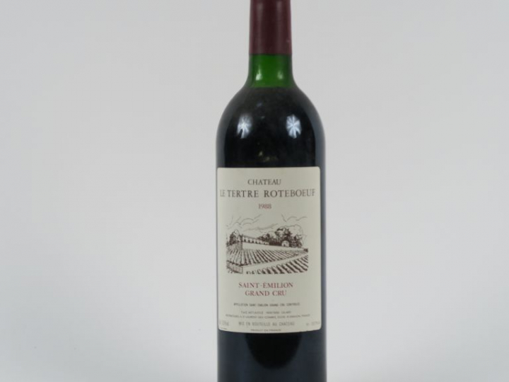 1 BOUTEILLE CHÂTEAU LE TERTRE ROTEBOEUF GC ST EMILION - 1988 - BG