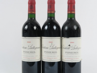 Vente aux enchères 3 BOUTEILLES CHÂTEAU BELLEGRAVE POMEROL - 1989 - 1 EA