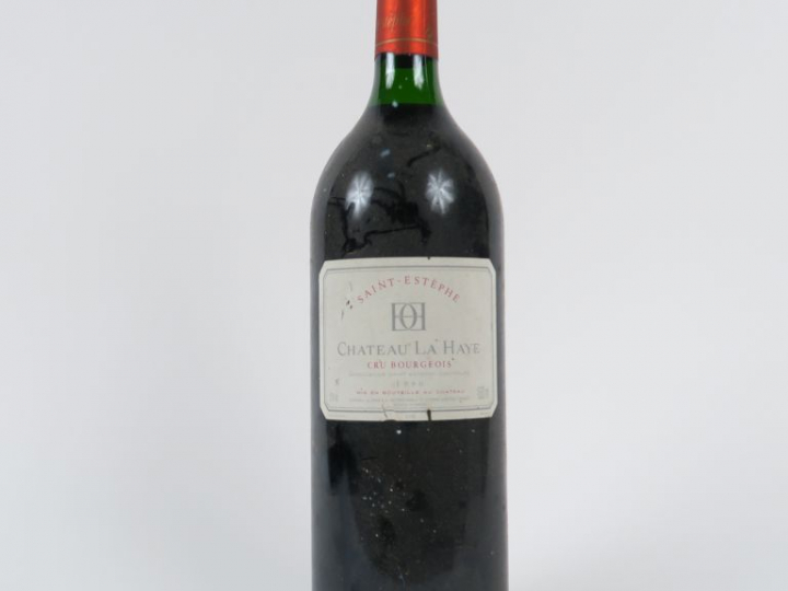1 MAGNUM CHÂTEAU LA HAYE CB ST ESTEPHE - 1990 - CAPS DÉCOUPÉE