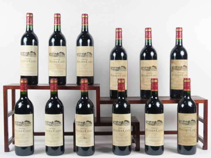 12 BOUTEILLES CHÂTEAU PONTET CANET GCC PAUILLAC - 1993 - ETLT