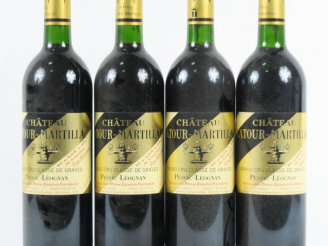 Vente aux enchères 4 BOUTEILLES CHÂTEAU LATOUR MARTILLAC GCC GRAVES - 1995 - BG